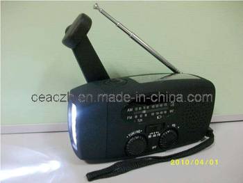 Solar Radio with Mobile Phone Charger and LED Torch
